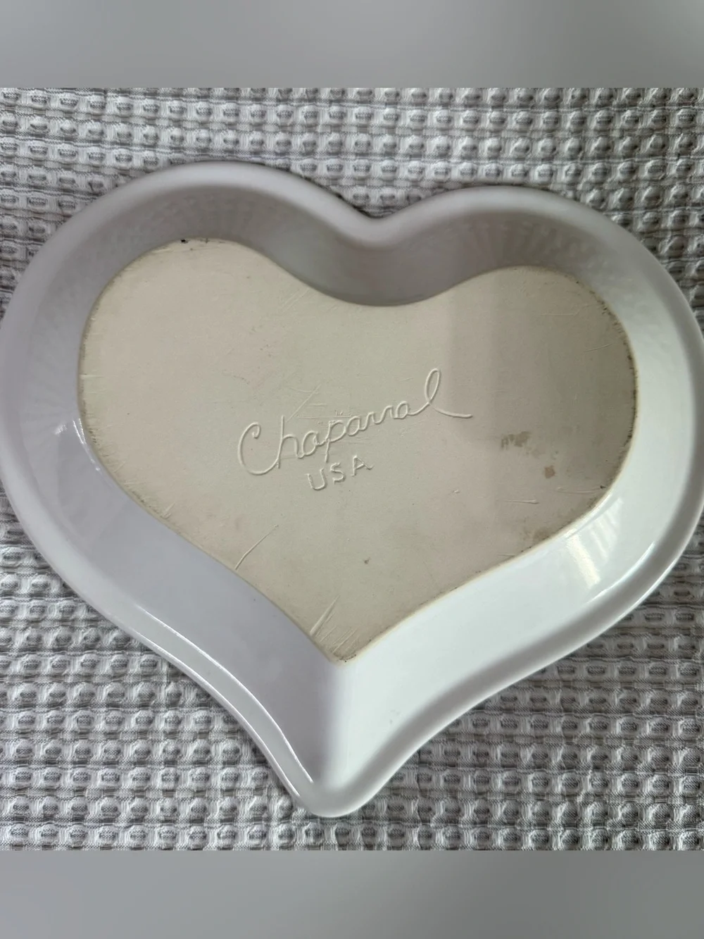 Chaparral Pottery USA Heart 12 x 10 Baking Dish Mothers Are Special Floral Vtg